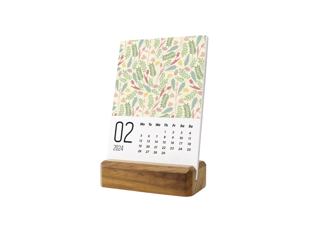 Desk Calendar With Seasonal Textures Meloprints